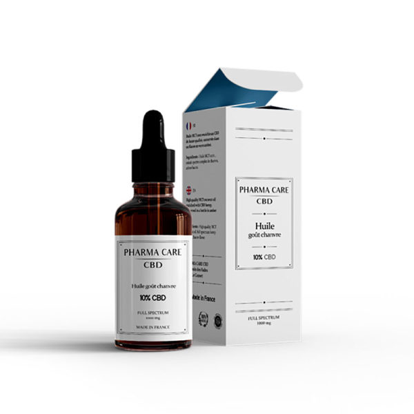 Huile CBD 10% Bio saveur chanvre