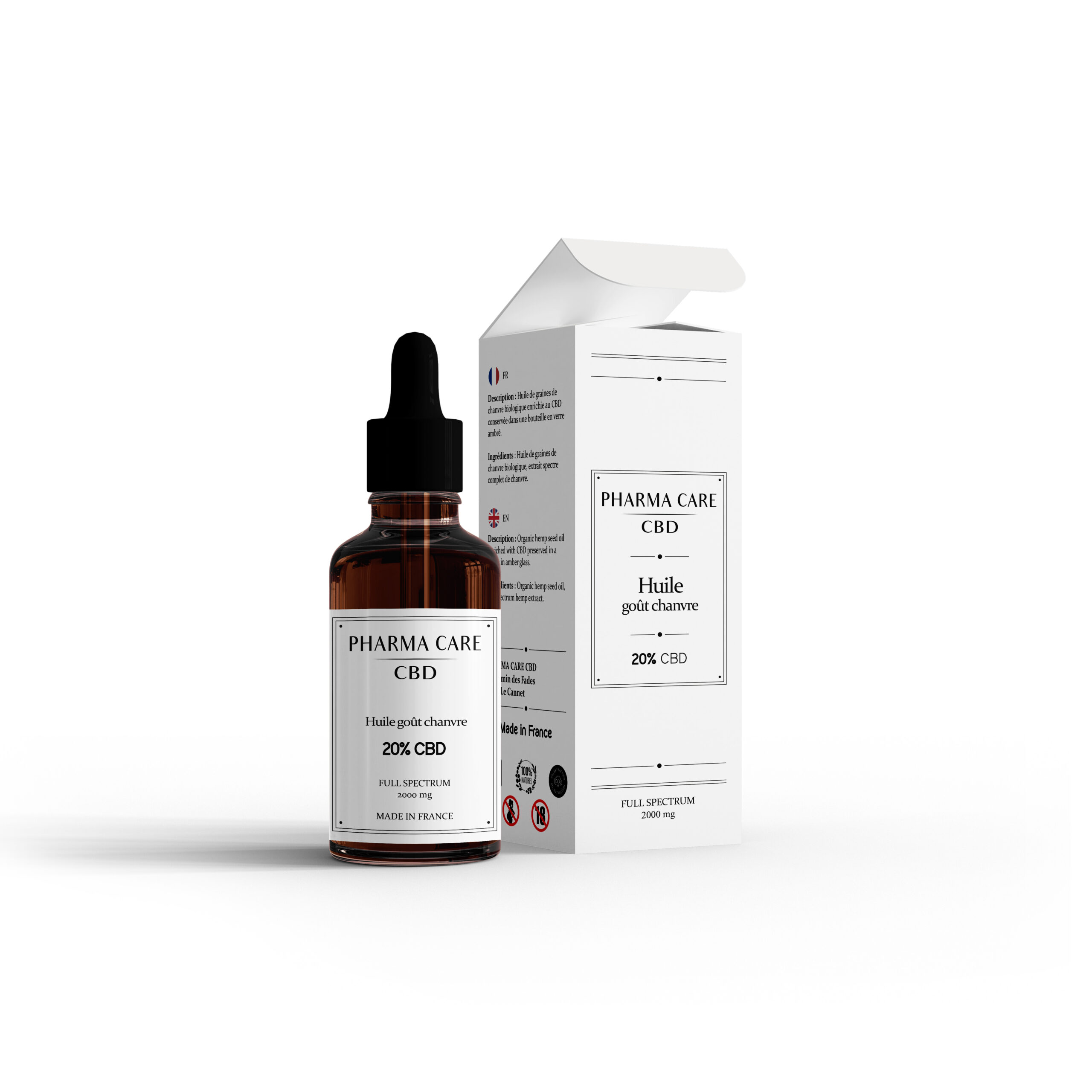 Huile CBD 20% Bio Chanvre