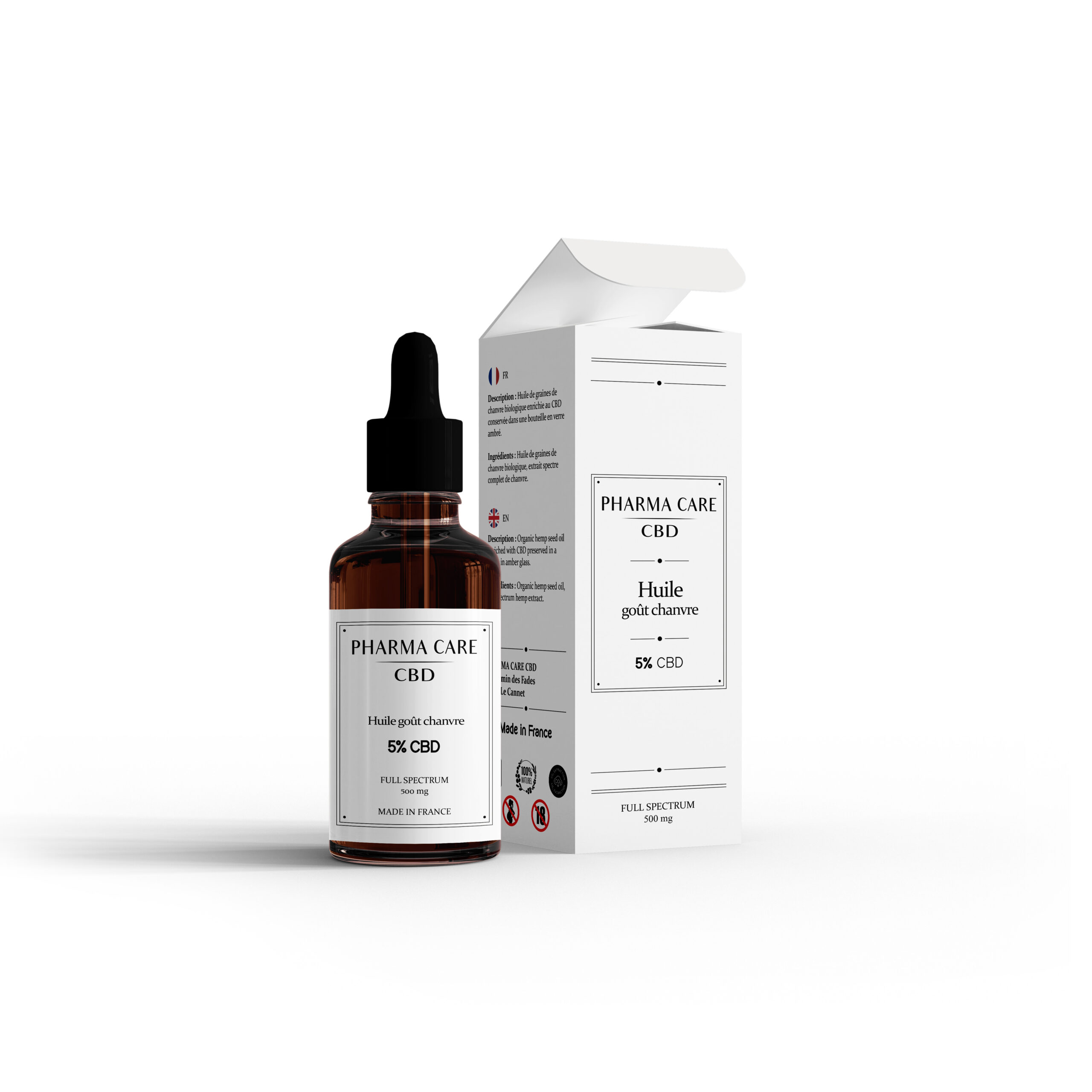 Huile CBD 5% Bio Chanvre
