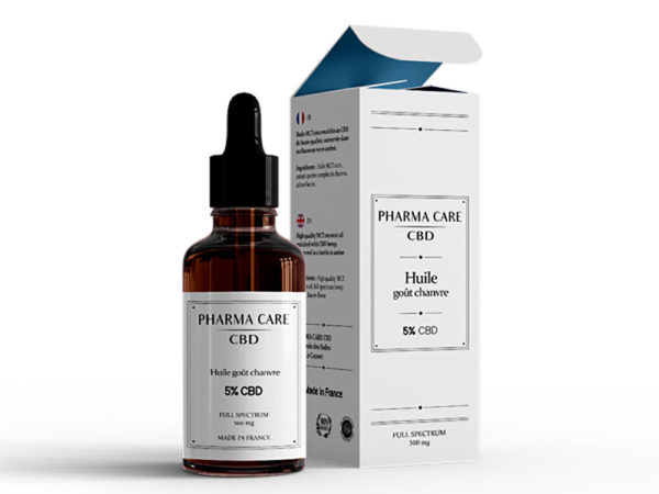 Huile CBD 05% Bio saveur chanvre