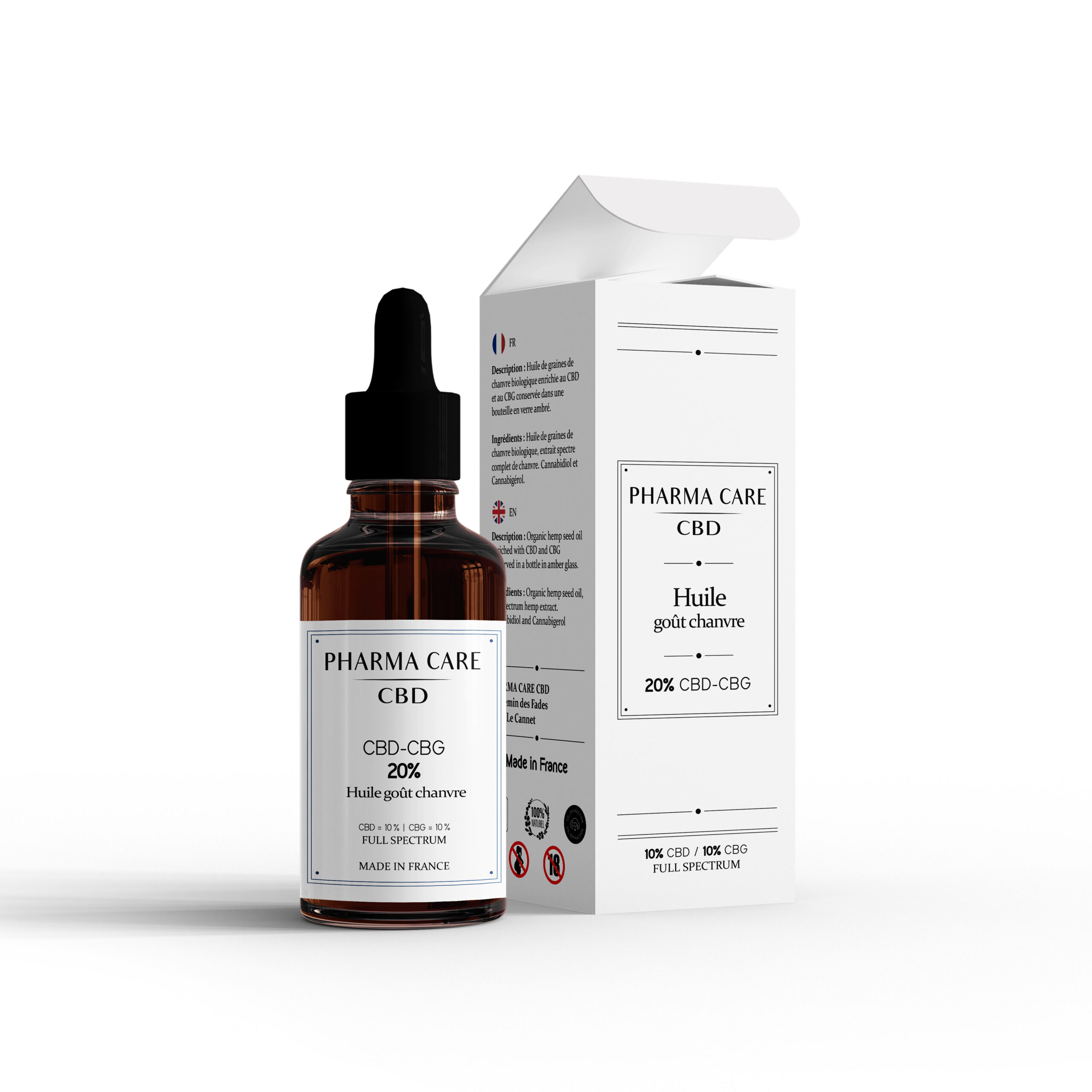 Huile Récupération CBG 20% Bio Chanvre