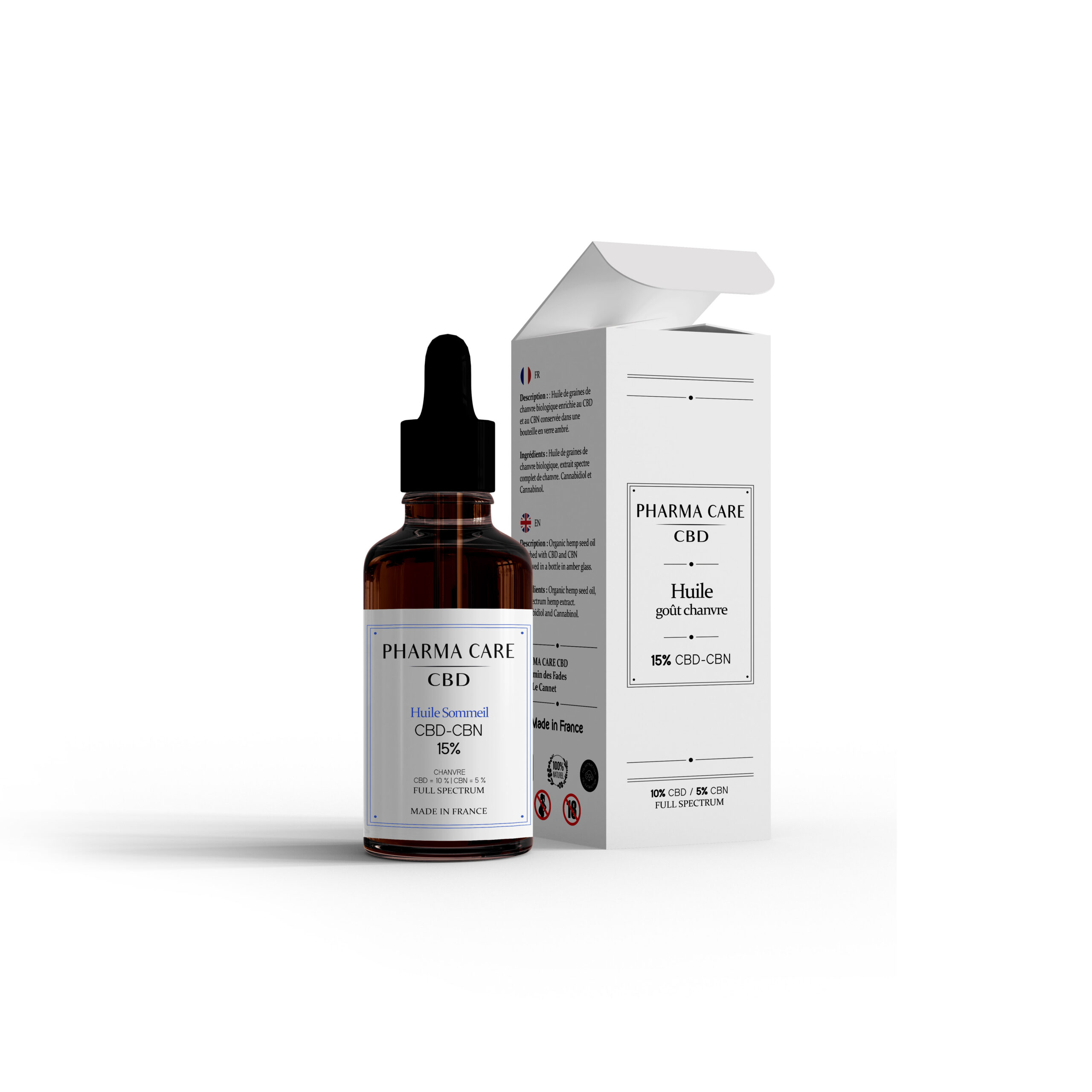 Huile CBN Sommeil 15% Bio Chanvre