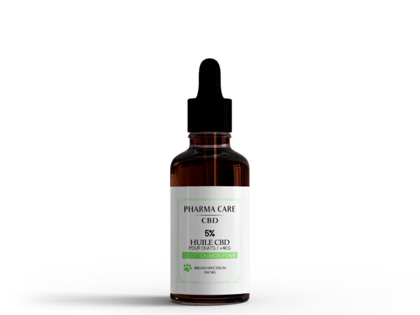 Huile CBD 5% Chats saveur saumon fumé