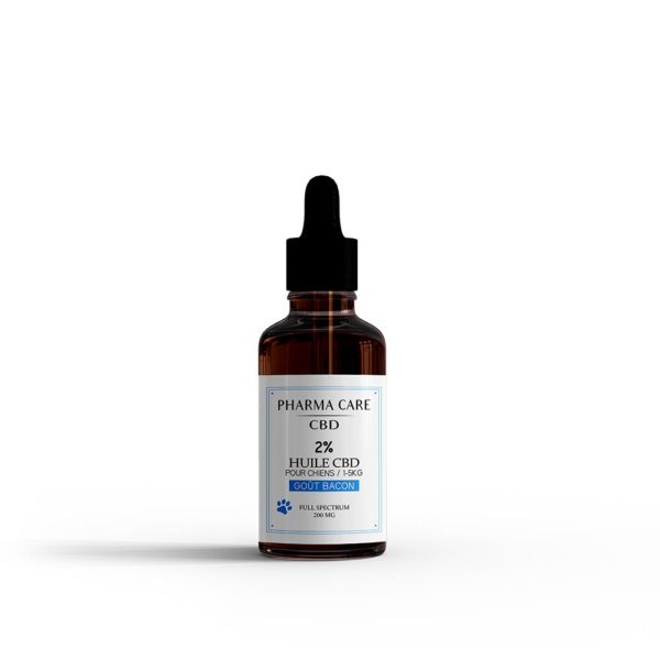 Huile CBD 02% Chiens saveur Bacon