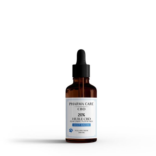 Huile CBD 20% Chiens saveur Bacon