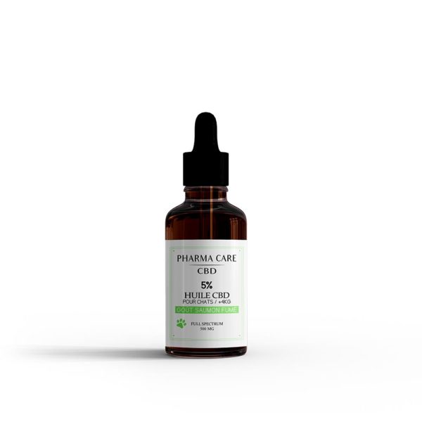 Huile CBD 5% Chats saumon fumé