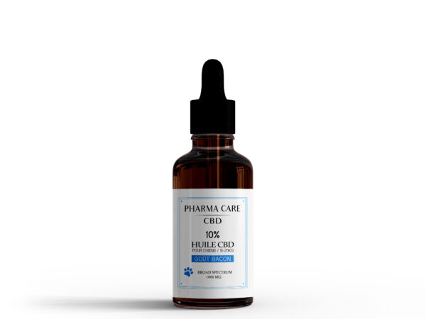 Huile CBD 10% Chiens 15-20kg saveur Bacon