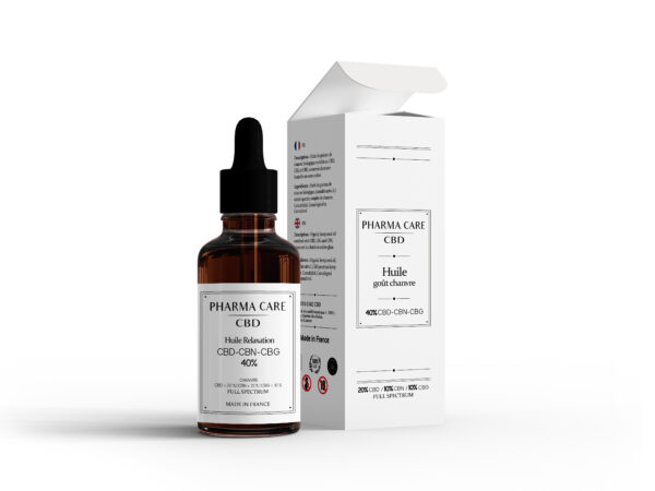 Huile Relaxation CBD CBG CBN 40% Bio Chanvre