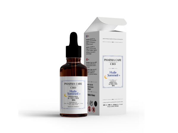 Huile Sommeil + Mélatonine et CBN 35% Bio Chanvre